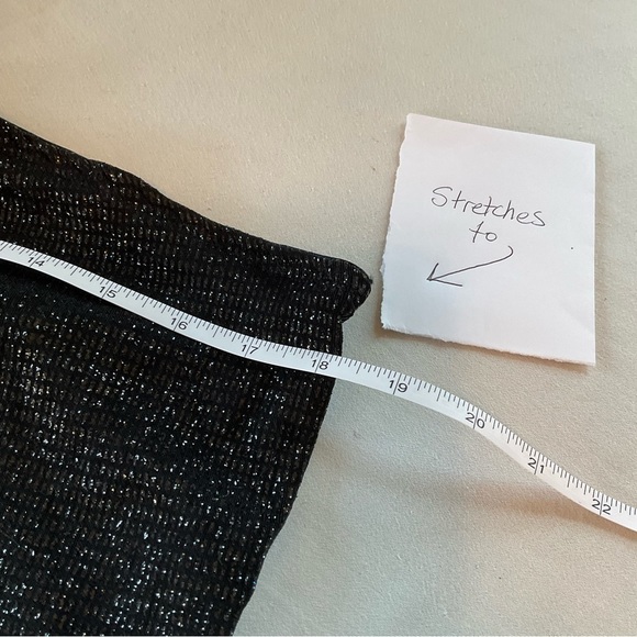 Evening Dress Black Glitter One Shoulder Gown Size S - Picture 7 of 8